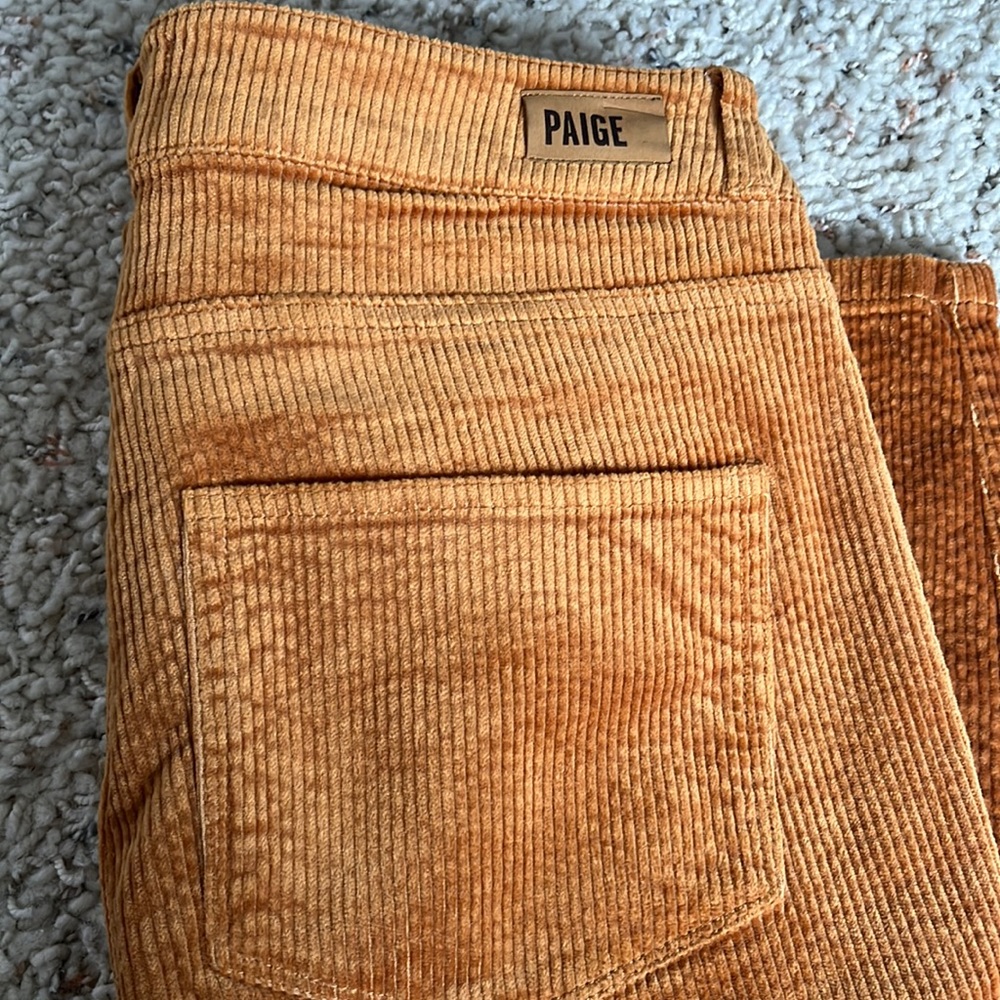 Corduroy Paige skinny jeans size 28 copper color
